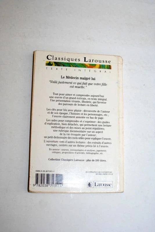 El Médico a pesar de sí de Molière, Clásicos Larousse – photo 2